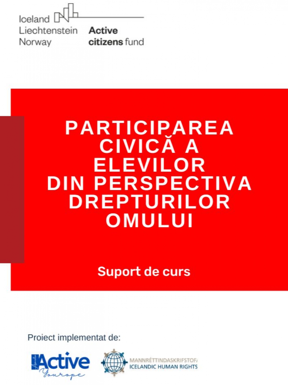 Participarea civica a elevilor din perspectiva dreprurilor omului
